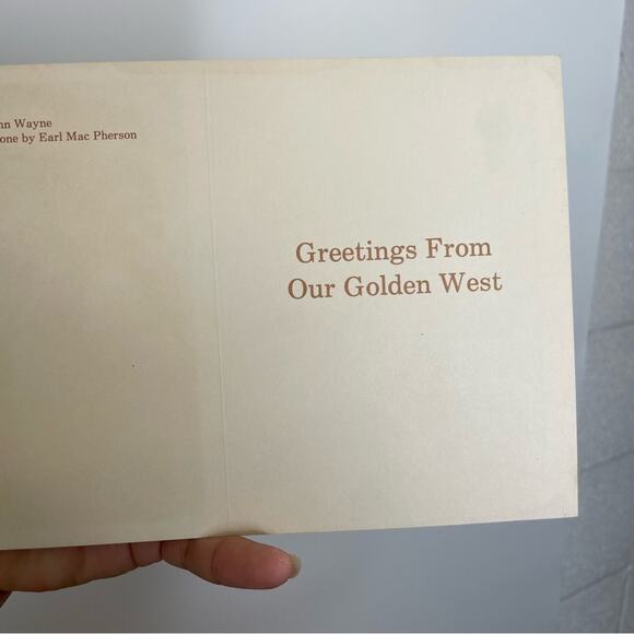 Vintage Greeting post cards John Wayne painting on flagstone by Earl Mac Pherson - Picture 4 of 5